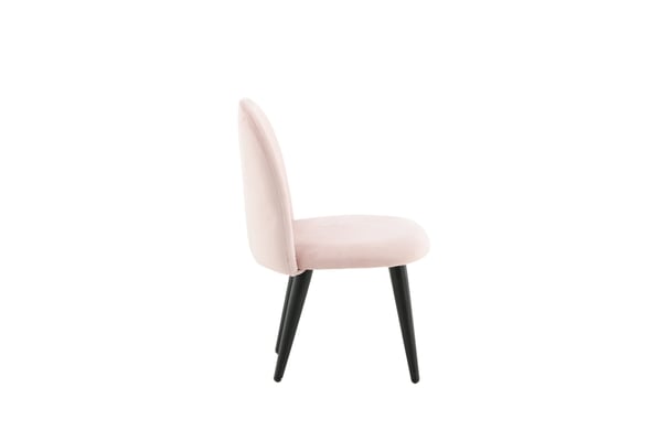 Ruokatuoli, Sametti XXS 2-pack, 40x42x61 cm, Vaaleanpunainen