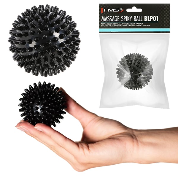 Lacrosse HMS BLP01 Massagebold med pigge, sort