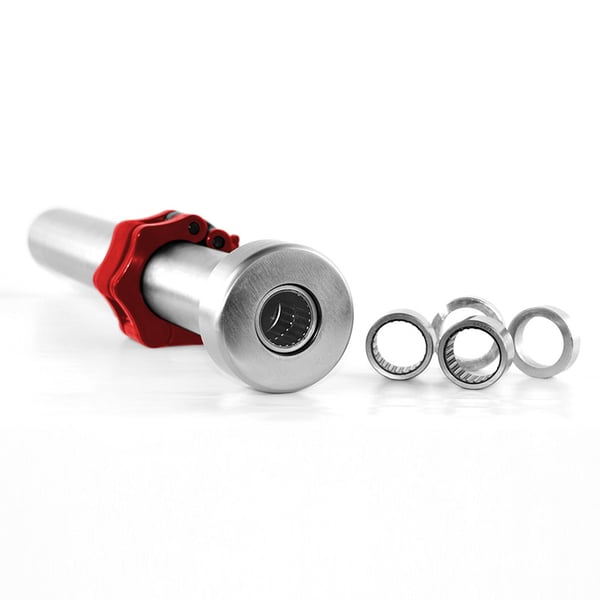 Olympisk stång GO450 (+ ZG1000R) 18,5 kg 2200 mm med Lock Jaw röda klämmor