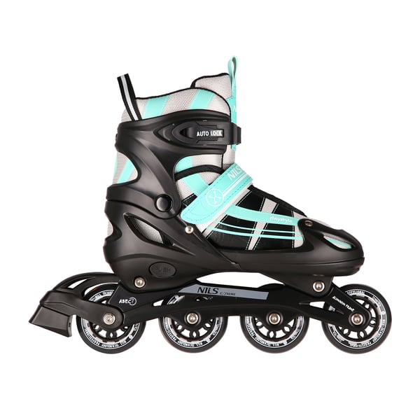Nils Extreme NH18366A 2-i-1 inlines med utbytbart hockeystycke, nyskick, storlek L (39-42)