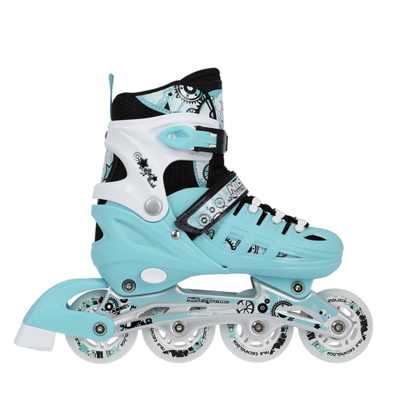 Nils Extreme NH10905 4-i-1 inlines med utbytbart hockeystycke, nyskick, storlek S (31-34)
