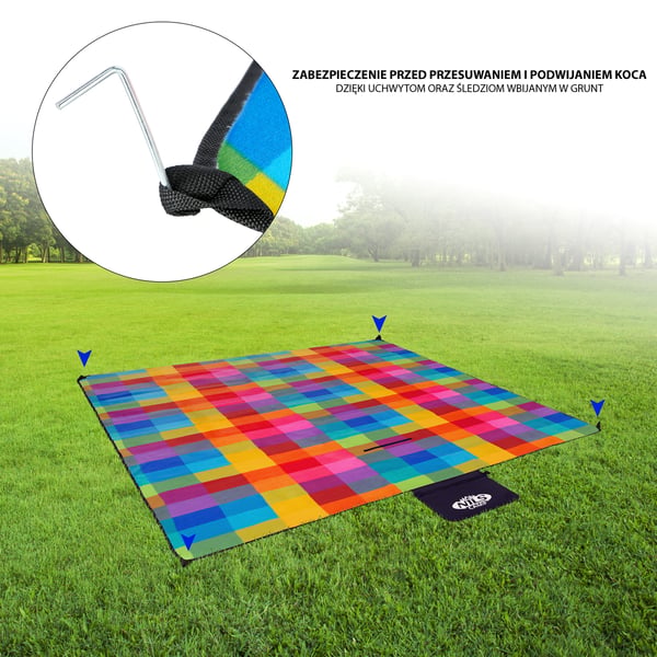 NILS Camp NC2221 Picknickfilt 250x200 cm PE + ALU