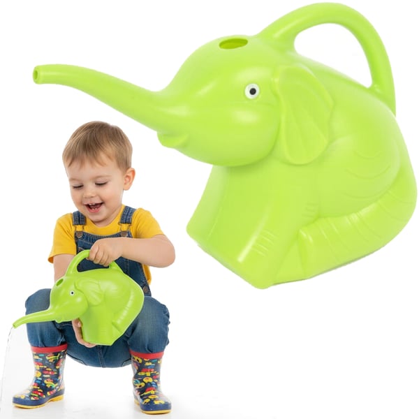 Dekorativ vandkande grøn elefant 1L