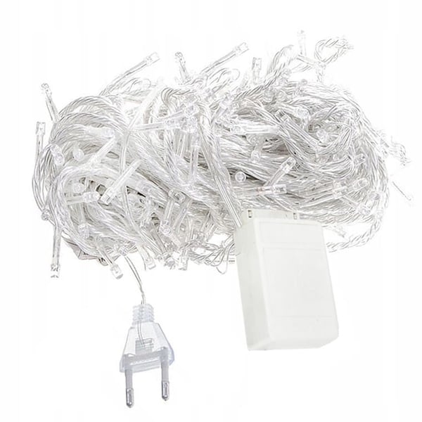 LED-valoverho 100 valoa, viileän valkoinen, energiansäästöinen, koti- ja ammattikäyttöön