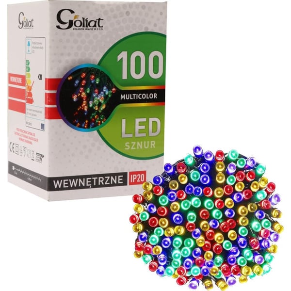 LED-joulukuusen valot moniväriset 100 kpl, 5 m pitkät, energiansäästöiset