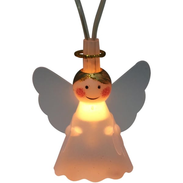 Julekransbelysning 10 LED-engle på snor