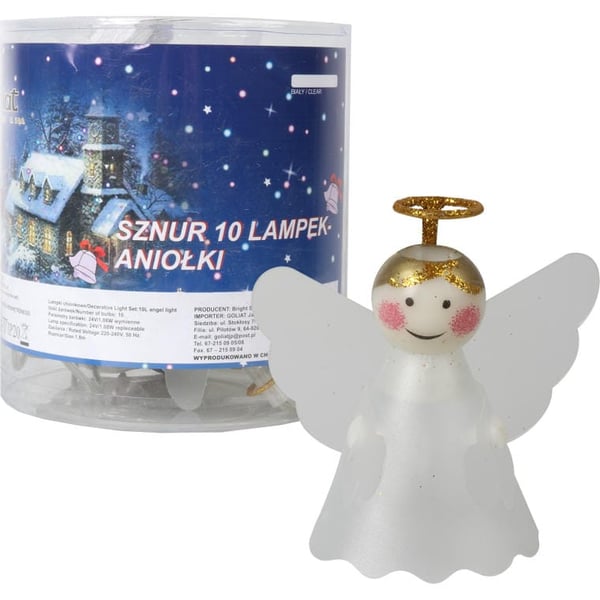 Julekransbelysning 10 LED-engle på snor