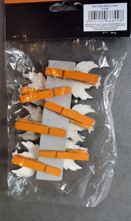 Mustat korpinmuotoiset soljet - 6 kpl:n setti