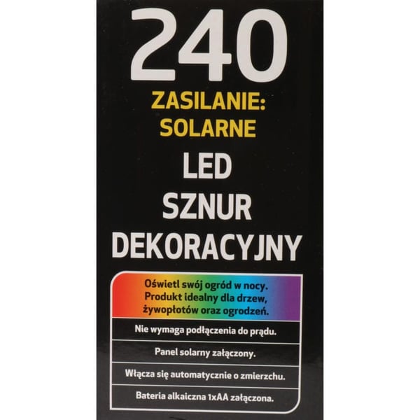 Joulukuusen valot 240 LED-aurinkokennovalot monitoimivalot