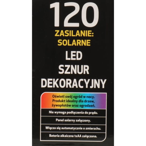 Joulukuusen valot 120 LED-aurinkokenno lämmin valkoinen