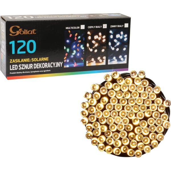 Joulukuusen valot 120 LED-aurinkokenno lämmin valkoinen