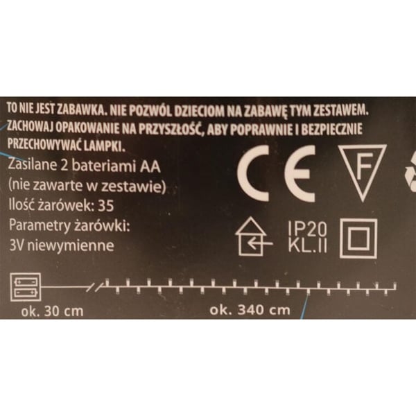 Blå LED batteridrevne juletræslys - Dekorativ julebelysning