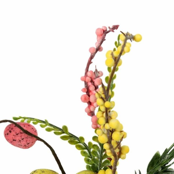 PIK Pääsiäisoksa ja muna 26 CM keltainen ja pinkki