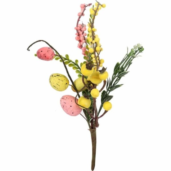 PIK Pääsiäisoksa ja muna 26 CM keltainen ja pinkki PIK Pääsiäisoksa ja muna 26 CM keltainen ja pinkki
