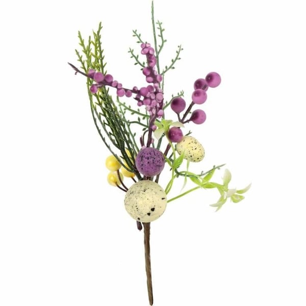 PIK Pääsiäisoksa ja muna 26 CM violetti ja kermanvärinen