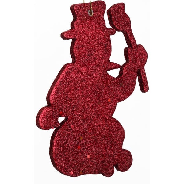 65 punaisen glitteririipuksen setti