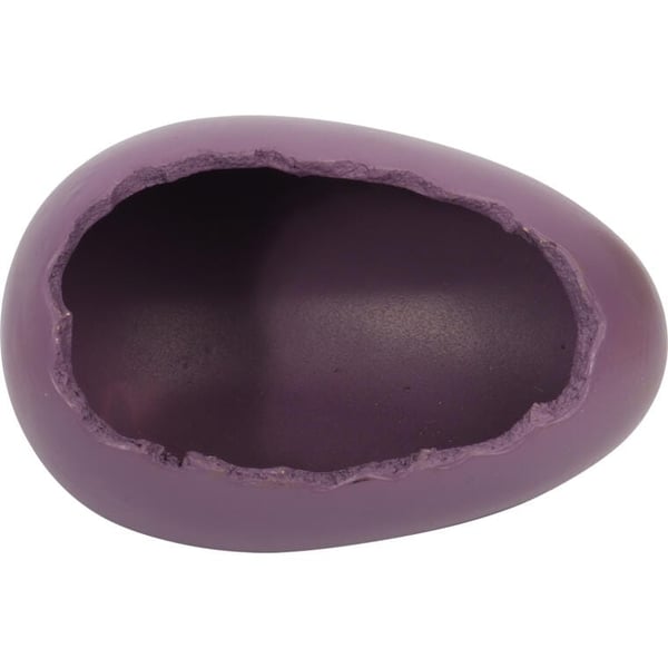 Keraaminen pääsiäismunankuori violetilla vesikrassilla