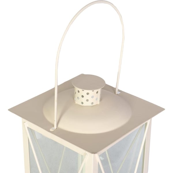 Elegantti 50 cm korkea metallinen lyhty avattavalla kannella