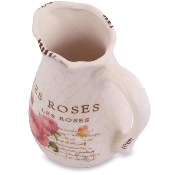 Rose Vintage -keraaminen kannu 13 cm Shabby Chic -tyyliin