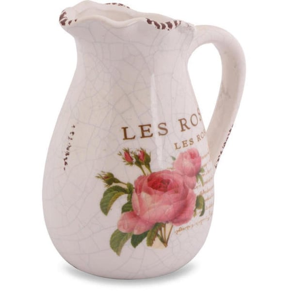Rose Vintage -keraaminen kannu 13 cm Shabby Chic -tyyliin