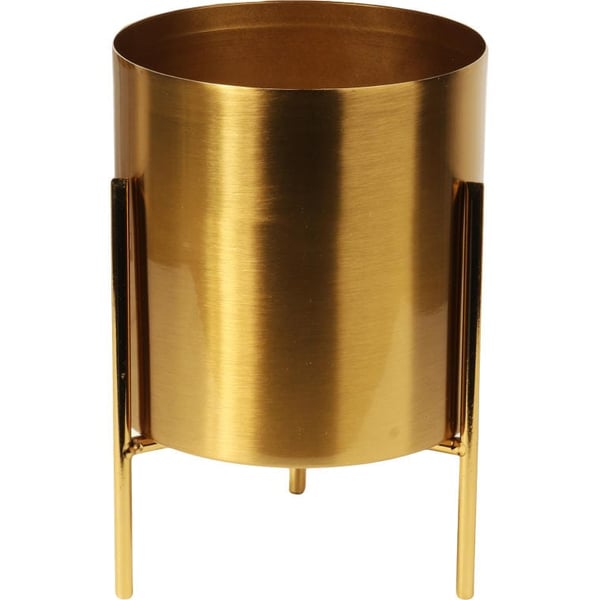 Gyllene metallkåp på tre ben 17 cm