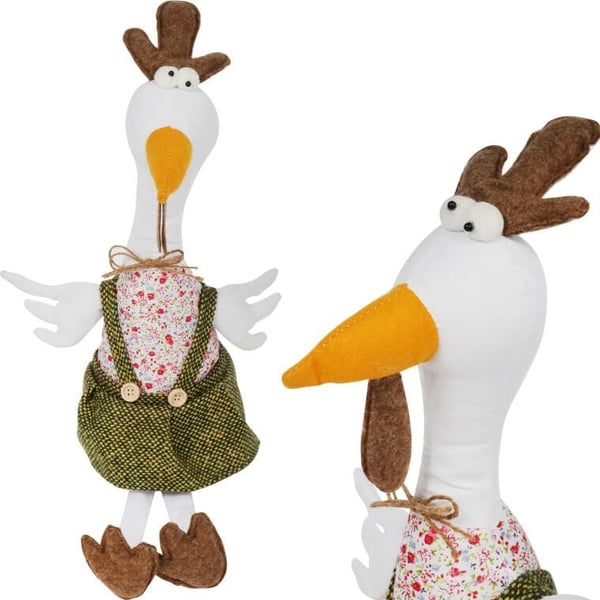 Tupp i klänning sittande figur 38 cm Tupp i klänning sittande figur 38 cm