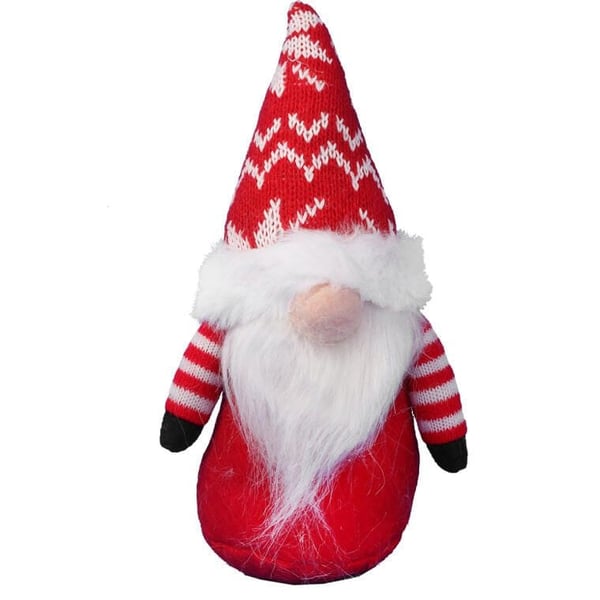 Punainen Joulutonttu Parralla 20 cm