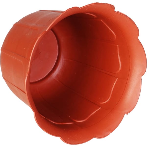 Blomformad trädgårdskruka 18cm tegelfärg