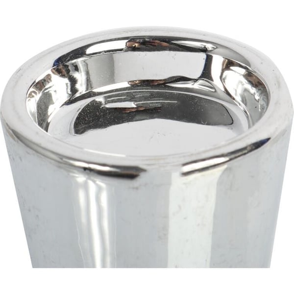 Keramisk värmeljushållare silver 6 cm