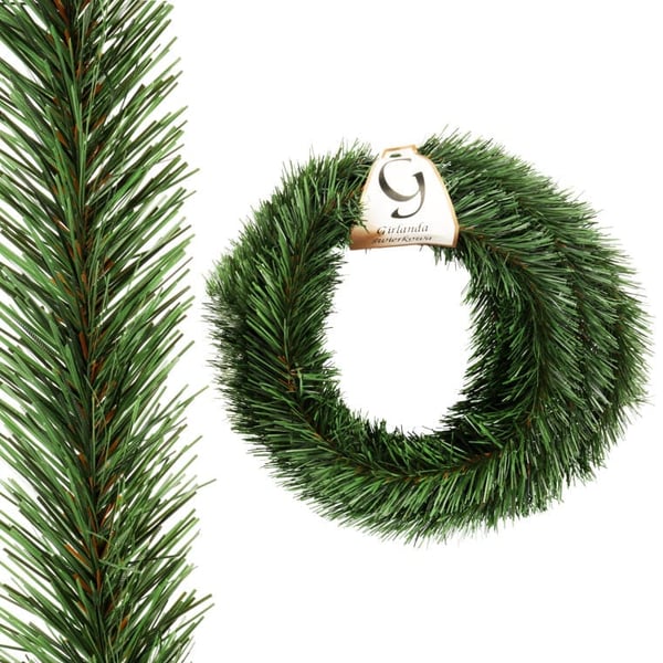 Joulukuusen seppele, joulukoriste, ketju, 5m x 7,5 cm