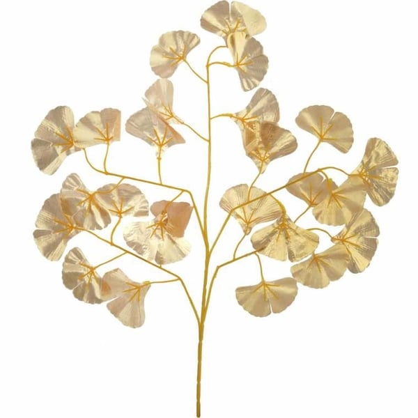 Dekorativa bladkren 58 cm silverfärg