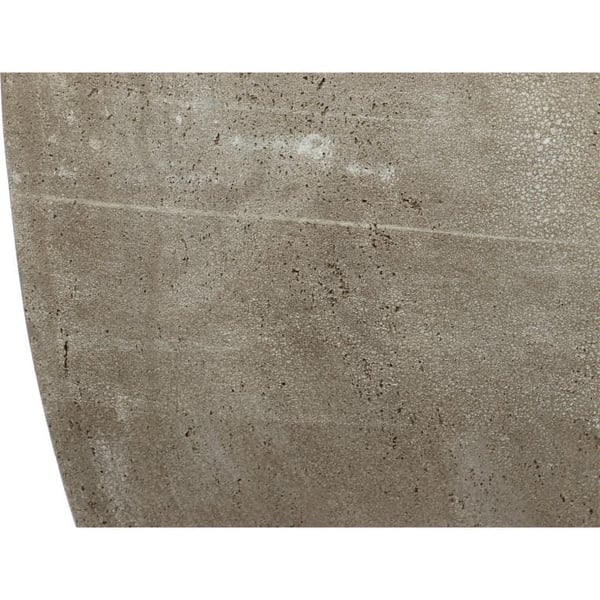 Trapetsformad XL-blomkruka, väderbeständig, gråbeige