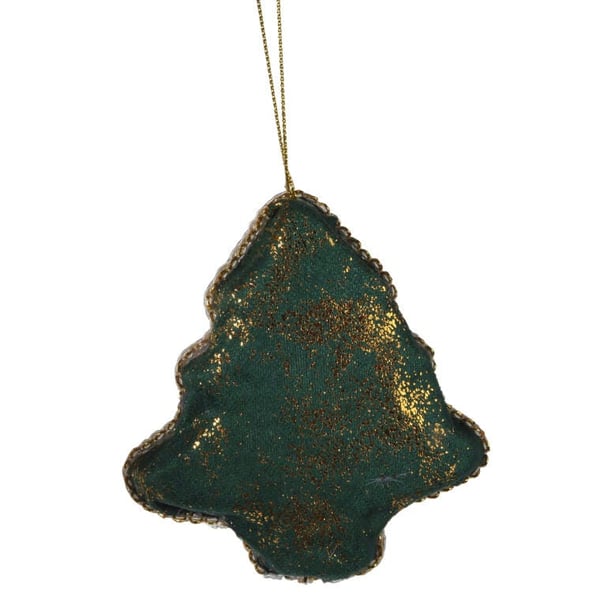 Joulukoriste, samettiriipus, joulukuusi, 10 cm