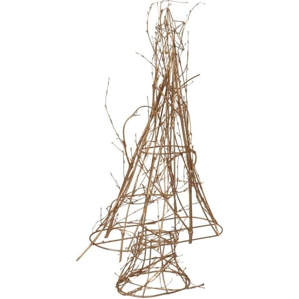 Kultaisista pojista tehty joulukuusi, jossa on tähti päällä, 56 cm