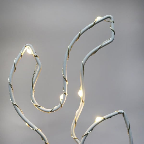 LED-valokoriste - Poro Lämmin Valkoinen 45 cm Paristokäyttöinen Sisäkäyttöön