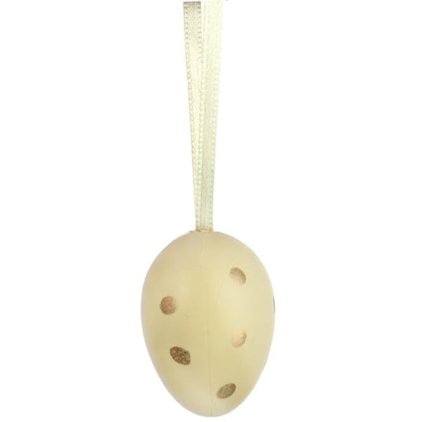 12 värikkään pääsiäismunan setti riipuksiin kultakoristeella 4 cm