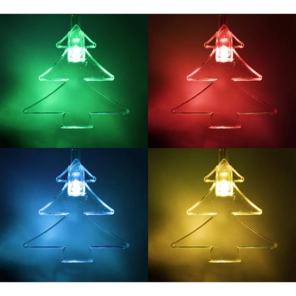 30 LED-joulukuusenvaloa, paristokäyttöisiä, monivärisiä