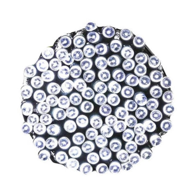Julgransbelysning 288 LED larveformede, hvide, 2 m