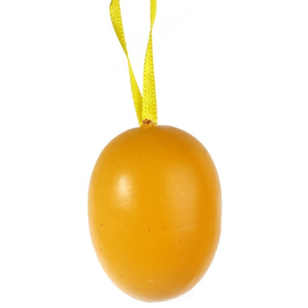 Muoviset munariipukset, 6 kpl, 5 cm, keltainen