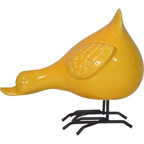 Koristeellinen keltainen ankka 12 cm