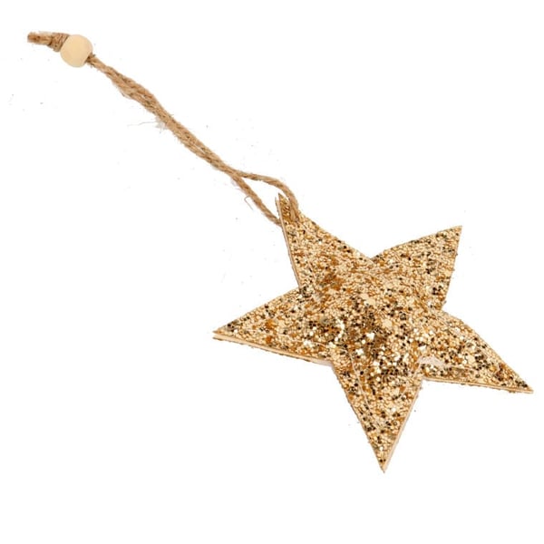 Guldglitter stjärnhänge