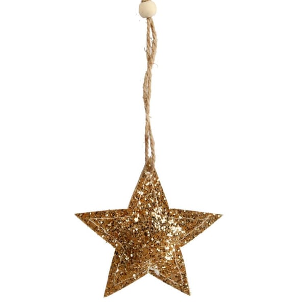 Guldglitter stjärnhänge