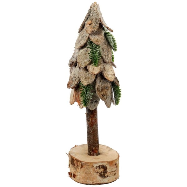 Træjuldekoration - Julgran 30 cm