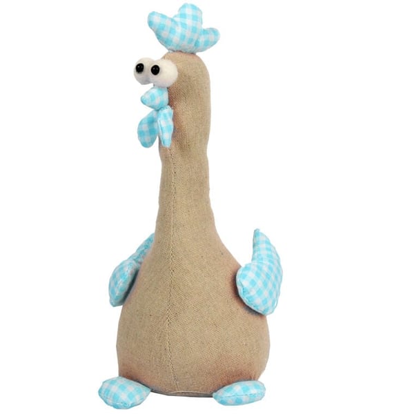 Pääsiäiskukko pellavasta 25cm - sininen joulukoriste