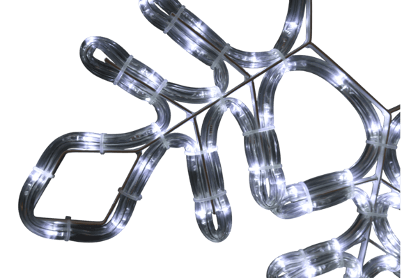 Joulukoriste LED-valonauhalla - lumihiutale 56 CM