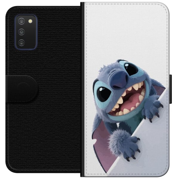 Kompatibelt Lommeboketui til Samsung Galaxy A03s Glad Stitch