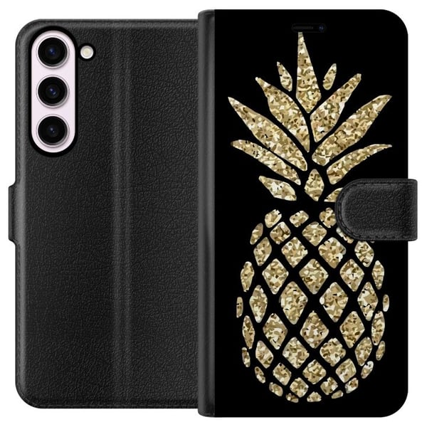 Kompatibel Tegnebogsetui til Samsung Galaxy S23+ Ananas Kompatibel Tegnebogsetui til Samsung Galaxy S23+ Ananas