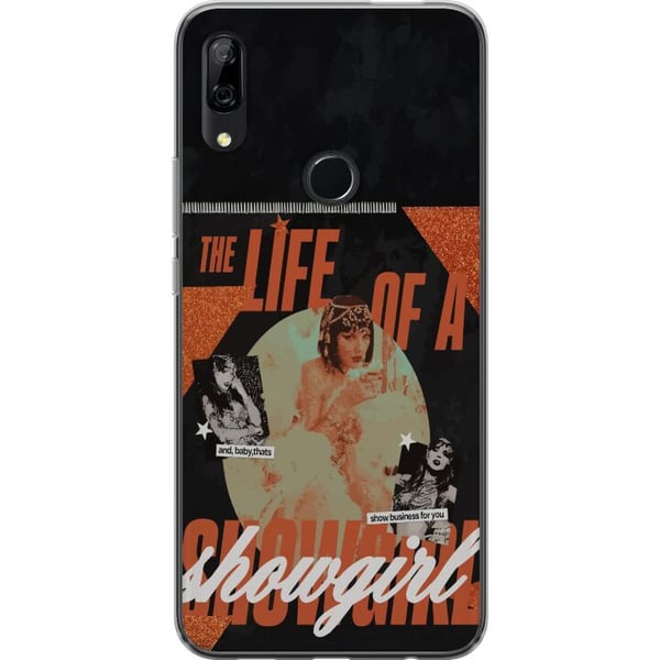 Kompatibel Mobilcover til Huawei P Smart Z Taylor Swift The Life of a Showgirl – Blå koncertdronning på scenen