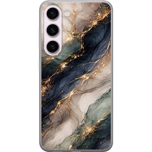 Kompatibel Mobilcover til Samsung Galaxy S23 Eksklusiv abstrakt marmorkunst i sort, hvid og guld med elegante linjer, eksklusivt design til plakater, Kompatibel Mobilcover til Samsung Galaxy S23 Eksklusiv abstrakt marmorkunst i sort, hvid og guld med elegante linjer, eksklusivt design til plakater,