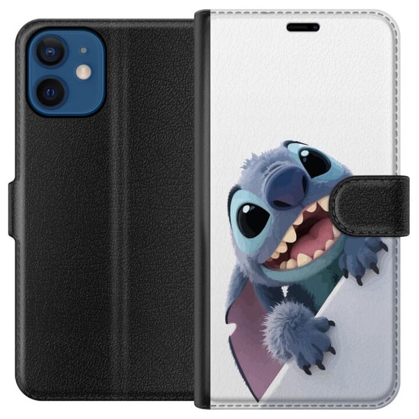 Kompatibelt Lommeboketui til Apple iPhone 12 Glad Stitch
